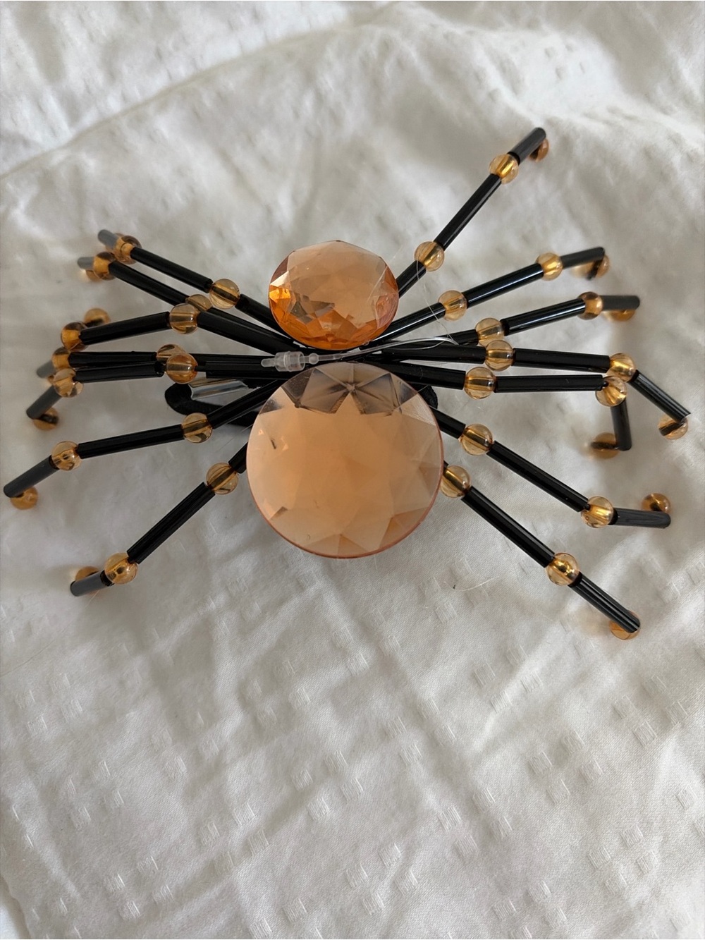 Amber Crystal Spider hair accessory - Women's Accessory